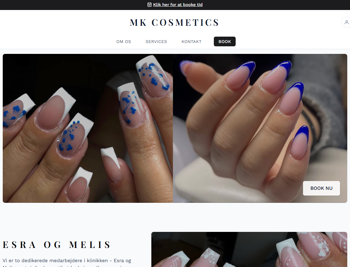MKcosmetics.dk — Booking System